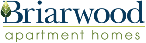 The image is of a logo for Briarwood Apartment Homes.