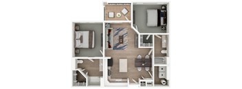 the floor plan of fountain court apartments