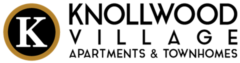 Knollwood Village apartments and townhomes logo.