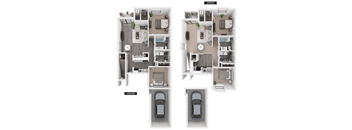 A diagram shows the layout of a car with separate upper and lower levels.