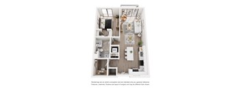 A2B One bedroom w/ den one bath