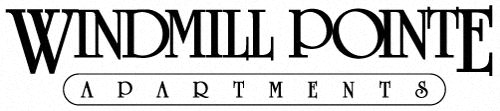 The image shows the logo of Windmill Pointe Apartments.
