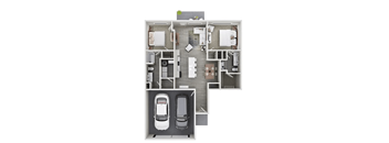 the 1190 floor plan studio  residences