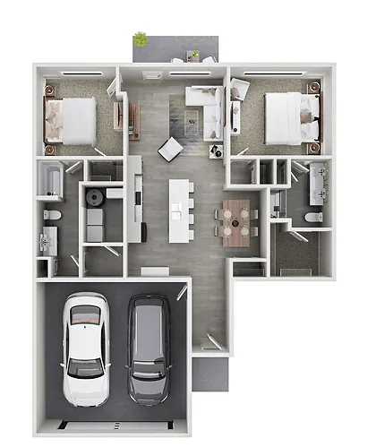 the 1190 floor plan studio  residences