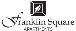 The image is a logo for Franklin Square Apartments.