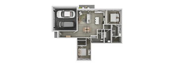 the 1190 floor plan  1 bedroom  1190 square feet