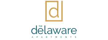 The logo for The Delaware Apartments.