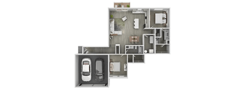 the floor plan of the 2100 sq ft house