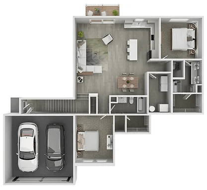 the floor plan of the 2100 sq ft house
