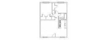 Two bedroom floorplan