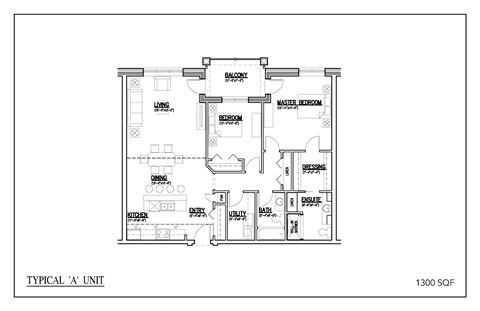 the floor plan of the unit