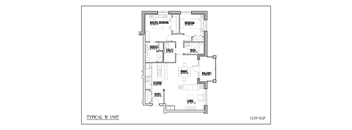 the floor plan of the unit