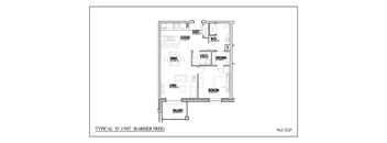 the floor plan of the unit