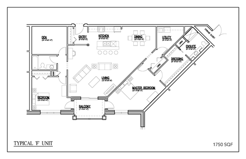 the floor plan of the unit