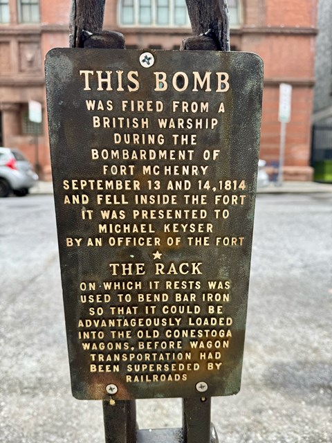 this bomb was fired from a warship during the bombardment of b