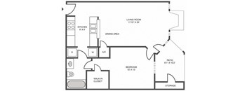 a schematic diagram of a floor plan of a residence