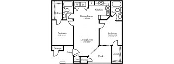 a floor plan of a house with a living room and a dining room
