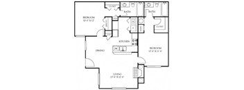 a schematic of a floor plan of a house