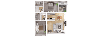 A series of images showing different rooms of a house.
