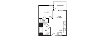 the schematic diagram of a floor plan of a house