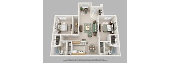 2A floor plan showing 2 bedrooms and 2 bathrooms