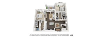 a 1 bedroom floor plan  villas at spring creek