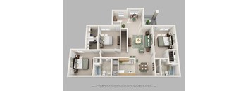 a floor plan is shown in this rendering of a house