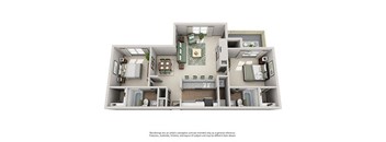 a floor plan of a house with a living room and a dining room
