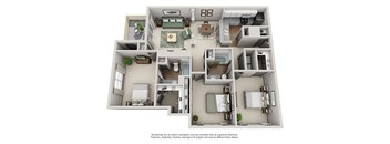 a floor plan of a house with a bedroom and a living room