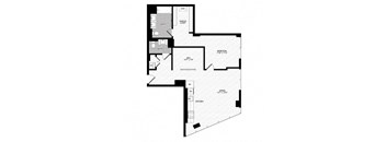 a floor plan of a house with a diagonal floor plan
