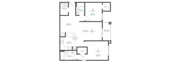 a blueprint of a floor plan of a house