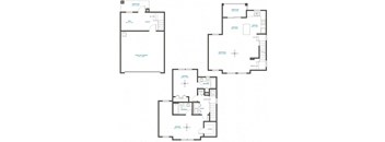 the plan of the three floors of a house