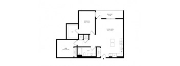 schematic diagram of a floor plan of a house