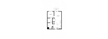 the black and white floor plan of a house