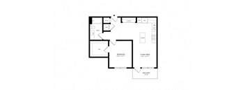 a floor plan of a house with a black and white