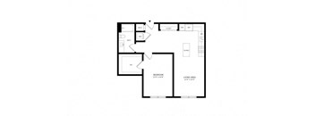 the floor plan of the house drawn on a white