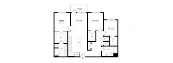 the schematic floor plan of the house with the furniture on it