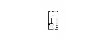 the floor plan of a hypothetical dormer apartment