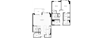 the plan of the first and second floors of the unit