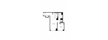 the floor plan of the apartment