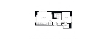 the floor plan of the house drawn on a white background