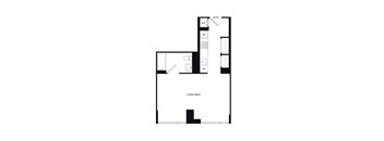 a floor plan of a hypothetical floor plan with a loft