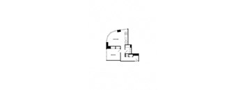 the floor plan of the house drawn on a white