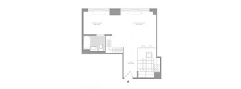 a black and white floor plan of a house