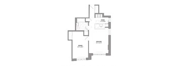 a floor plan of a house with a black and white floor