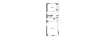 a floor plan of a house with a loft