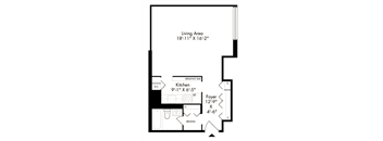 a blueprint of a floor plan for a small house