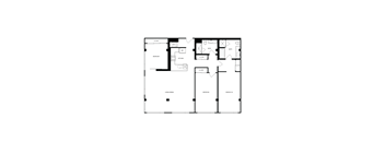 A floor plan of a house with labeled rooms such as Bedroom 1, Bath, Kitchen, Living Room, and Dining Room.