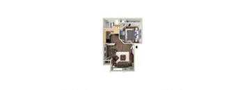 two bedroom floor plan  the residences at sawmill park apartments in