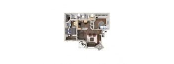 2 bedroom floor plan  1125 sq ft  the residences at